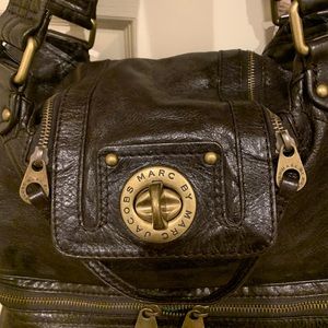 Marc By Marc Jacobs Turnlock Brown Leather Satchel